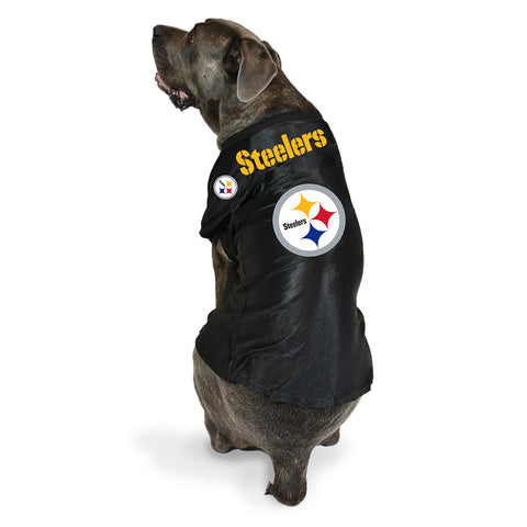 Pittsburgh Steelers Pet Stretch Jersey Pet Jersey Little Earth Productions BIG  