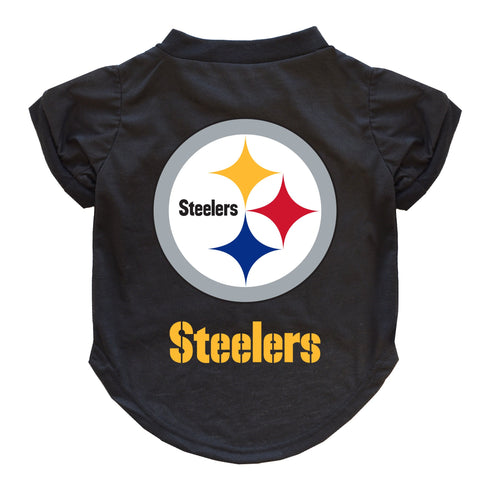 Pittsburgh Steelers Pet T-Shirt Pittsburgh Steelers Little Earth Productions   