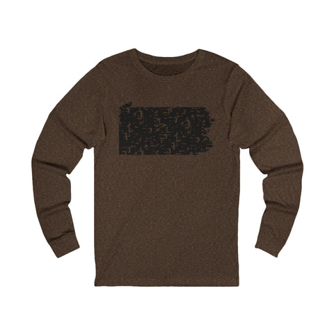 Pennsylvania Grunge - Unisex Long Sleeve Tee