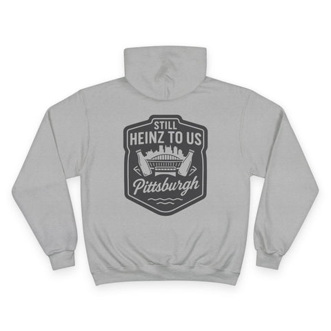 Still Heinz to Us - Print on back - Champion Hoodie
