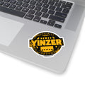 Certified Yinzer Kiss-Cut sticker label | Color is Black with Yellow Letters Paper products Printify 3" × 3" White 