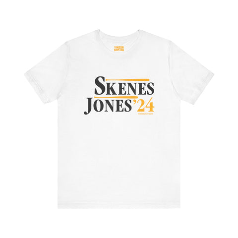 Skenes Jones 24  - Election - Short Sleeve Tee T-Shirt Printify White S 