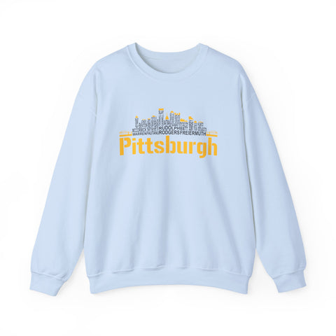 Pittsburgh Football Team Names - Heavy Blend™ Crewneck Sweatshirt