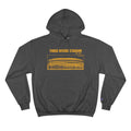 Three Rivers Stadium - Retro Schematic - Champion Hoodie Hoodie Printify Charcoal Heather S 