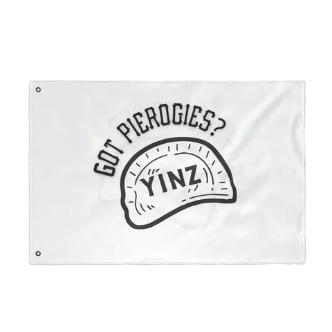 Yinz Got Pierogis? - Double Sided Flag