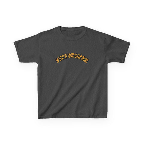 Pittsburgh Block Letters - Kids Graphic T-Shirt
