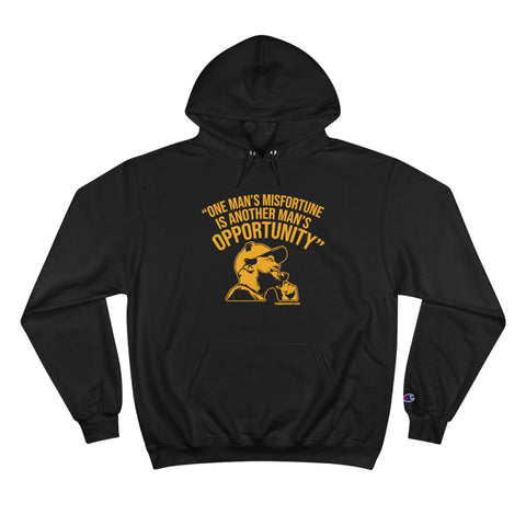 Opportunity - Tomlin Quote - Champion Hoodie Hoodie Printify Black S 