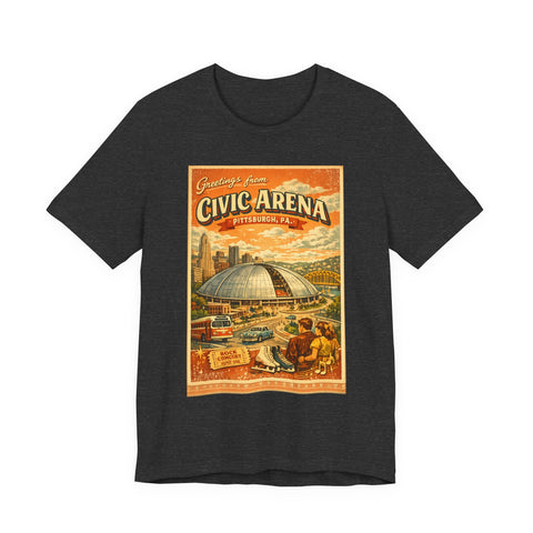 Greeting From Civic Arena (The Igloo) - Unisex Jersey Short Sleeve Tee