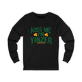 Kiss Me, I'm Yinzer - St. Patty's Day - Long Sleeve Tee Long-sleeve Printify S Black