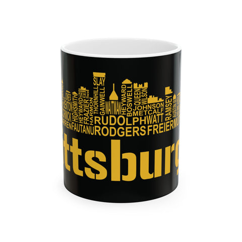 Pittsburgh Football Team Names -  Coffee Mugs (11oz, 15oz)