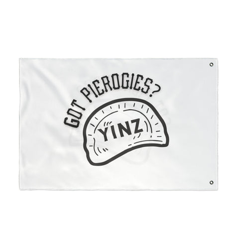 Yinz Got Pierogis? - Double Sided Flag
