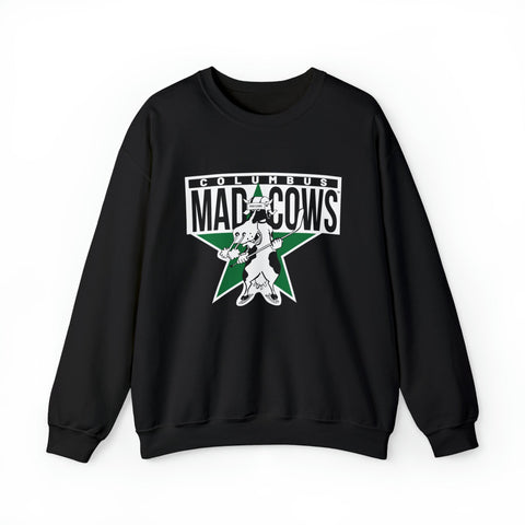 Columbus Mad Cows Crewneck Sweatshirt Sweatshirt Vintage Ice Hockey Black S 