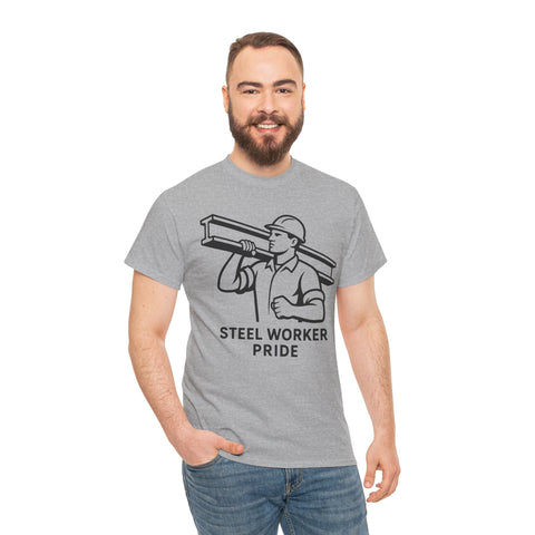 Pittsburgh Steel Worker Pride - Unisex Heavy Cotton Tee