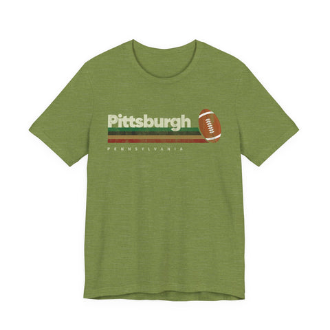 Pittsburgh Vintage Football - Unisex Jersey Short Sleeve Tee