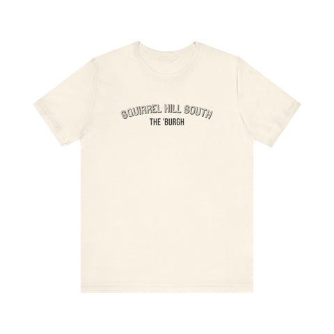 Squirrel Hill South - The Burgh Neighborhood Series - Unisex Jersey Short Sleeve Tee T-Shirt Printify Natural S 