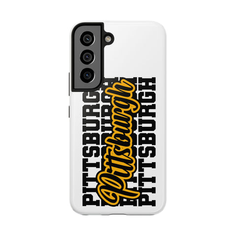 Pittsburgh Typography - iPhone Phone Case Mate Tough