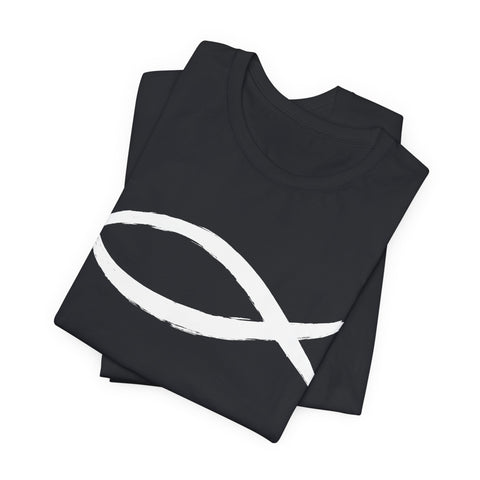 Christianity Fish Symbol - Unisex Jersey Short Sleeve Tee