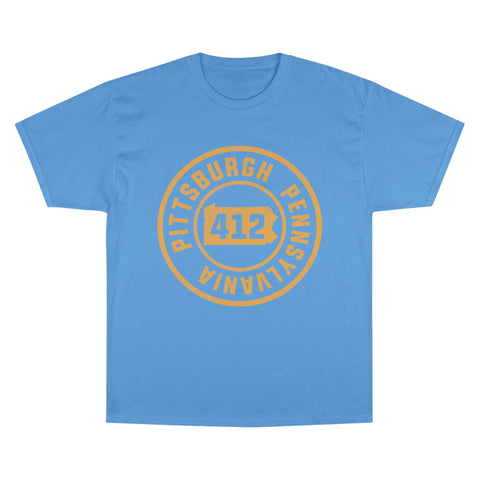 412 Pittsburgh Stamp - Champion T-Shirt