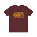 Dahntahn Map - Short Sleeve Tee T-Shirt Printify Maroon XS