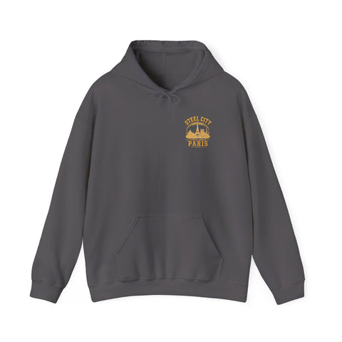 Steel City Paris - Unisex Heavy Blend™ Hooded Sweatshirt (Design on Back)