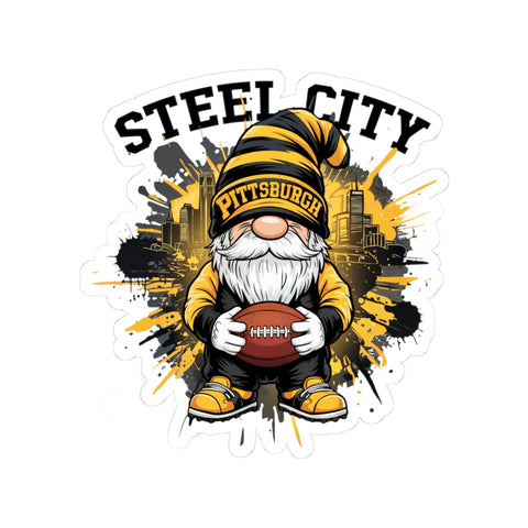 Steel City Gnome -  Kiss-Cut Stickers