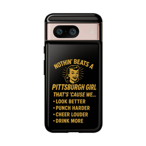 Pittsburgh Girl Phone Case – “Nothin’ Beats a Pittsburgh Girl” Retro Graphic