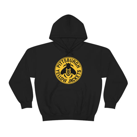 Pittsburgh Yellow Jackets Hoodie  Vintage Ice Hockey Black S 