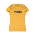 I'm a Pittsburgh Girl Women's Slim Feminine Fit Tee T-Shirt Printify Gold S