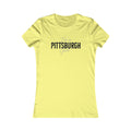 I'm a Pittsburgh Girl Women's Slim Feminine Fit Tee T-Shirt Printify Yellow S