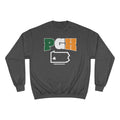 PGH Series Irish Flag - St. Patty's Day - Champion Crewneck Sweatshirt Sweatshirt Printify Charcoal Heather S 