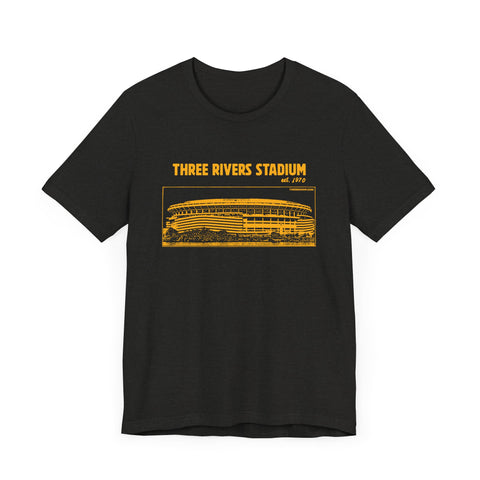 Three Rivers Stadium - 1970 - Retro Schematic - Short Sleeve Tee