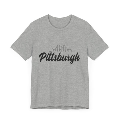 Pittsburgh Skyline T-Shirt  - Unisex bella+canvas 3001 Jersey Short Sleeve Tee