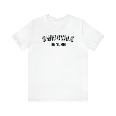 Swissvale - The Burgh Neighborhood Series - Unisex Jersey Short Sleeve Tee T-Shirt Printify White S 
