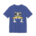 Pittsburgh Football Linebacker Cartoon -  Short Sleeve Tee T-Shirt Printify Heather True Royal XS 