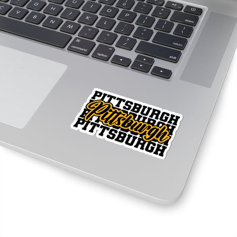 Pittsburgh Typography -  Kiss-Cut Stickers