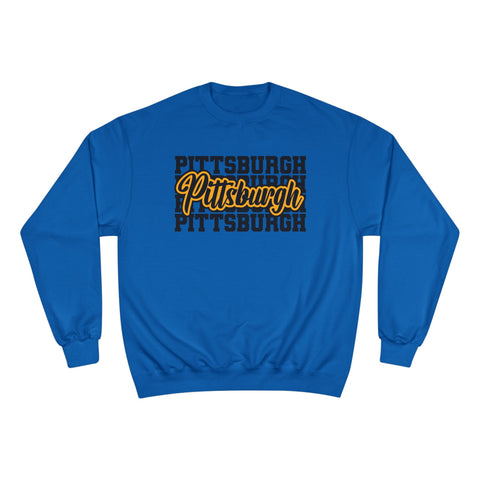 Pittsburgh Typography - Champion Sweatshirt