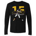 Pittsburgh Pirates Oneil Cruz Men's Long Sleeve T-Shirt Men's Long Sleeve T-Shirt 500 LEVEL Black S Men's Long Sleeve T-Shirt