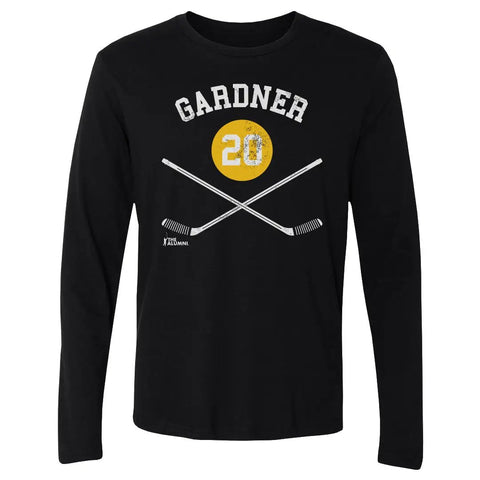 Paul Gardner Pittsburgh Penquins 20 Sticks Men's Long Sleeve T-Shirt 500 LEVEL   