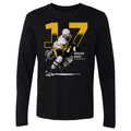 Pittsburgh Penguins Bryan Rust Men's Long Sleeve T-Shirt Men's Long Sleeve T-Shirt 500 LEVEL Black S Men's Long Sleeve T-Shirt