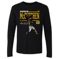 Pittsburgh Pirates Andrew McCutchen Men's Long Sleeve T-Shirt Men's Long Sleeve T-Shirt 500 LEVEL Black S Men's Long Sleeve T-Shirt