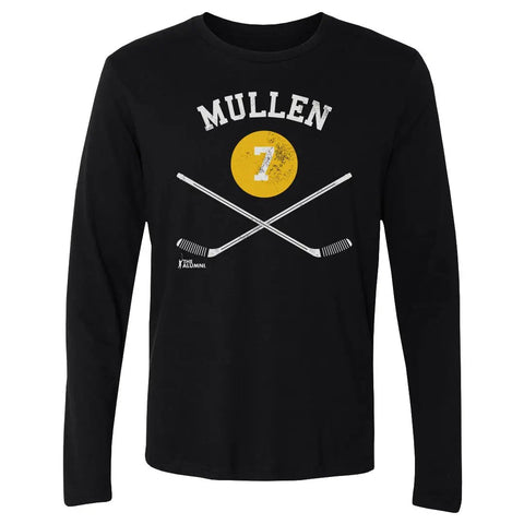 Joe Mullen Pittsburgh 7 Sticks  Men's Long Sleeve T-Shirt Men's Long Sleeve T-Shirt 500 LEVEL   