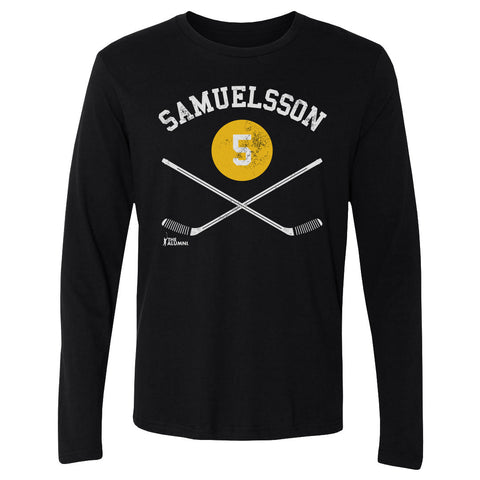 Ulf Samuelsson Pittsburgh 5 Sticks  Men's Long Sleeve T-Shirt Men's Long Sleeve T-Shirt 500 LEVEL   