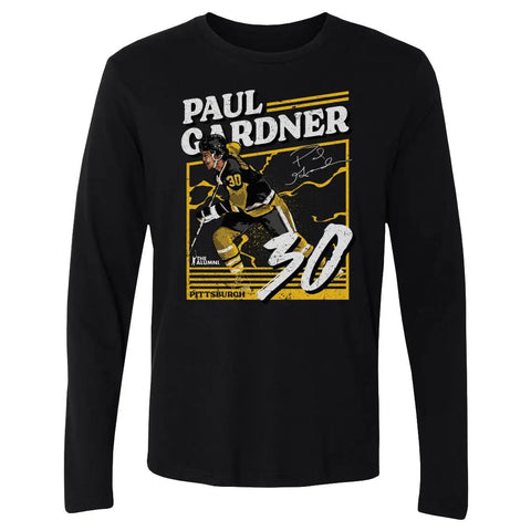 Paul Gardner Pittsburgh Power  Men's Long Sleeve T-Shirt Men's Long Sleeve T-Shirt 500 LEVEL   