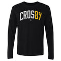 Pittsburgh Penguins Sidney Crosby Men's Long Sleeve T-Shirt Men's Long Sleeve T-Shirt 500 LEVEL Black S Men's Long Sleeve T-Shirt