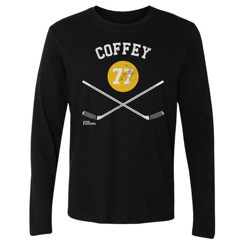 Paul Coffey Pittsburgh 77 Sticks  Men's Long Sleeve T-Shirt Men's Long Sleeve T-Shirt 500 LEVEL   