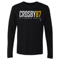 Pittsburgh Penguins Sidney Crosby Men's Long Sleeve T-Shirt Men's Long Sleeve T-Shirt 500 LEVEL Black S Men's Long Sleeve T-Shirt