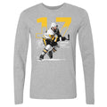 Pittsburgh Penguins Bryan Rust Men's Long Sleeve T-Shirt Men's Long Sleeve T-Shirt 500 LEVEL Heather Gray S Men's Long Sleeve T-Shirt