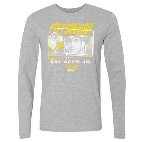 Syl Apps Jr. Pittsburgh Tones  Men's Long Sleeve T-Shirt Men's Long Sleeve T-Shirt 500 LEVEL   