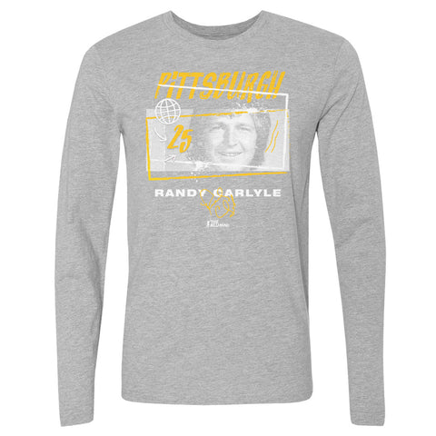 Randy Carlyle Pittsburgh Tones  Men's Long Sleeve T-Shirt Men's Long Sleeve T-Shirt 500 LEVEL   