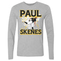 Paul Skenes Pittsburgh Pirates Lightning  | Men's Long Sleeve T-Shirt Men's Long Sleeve T-Shirt 500 LEVEL Heather Gray S Men's Long Sleeve T-Shirt